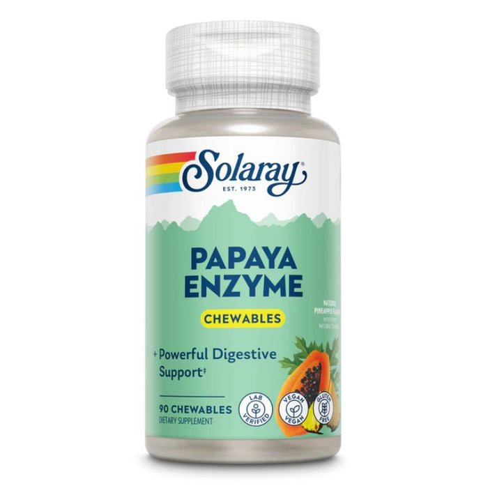 Solaray Papaya Enzyme 90 Chewables