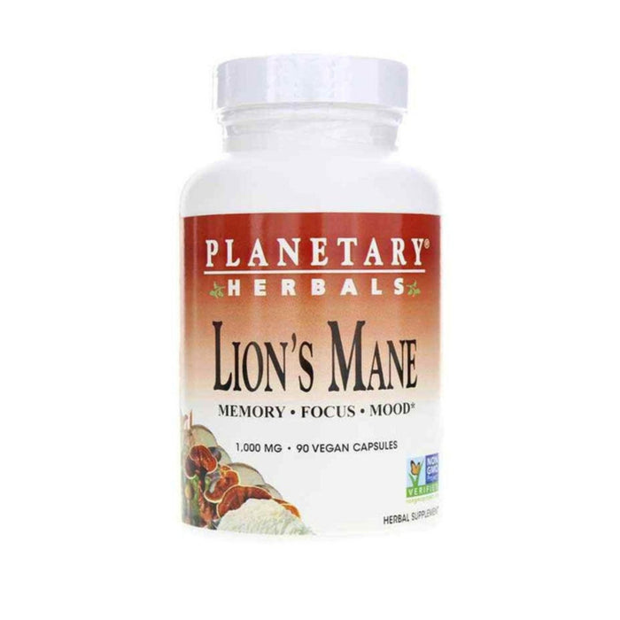 Planetary Herbals Lion's Mane 500mg 60 Vege Capsules