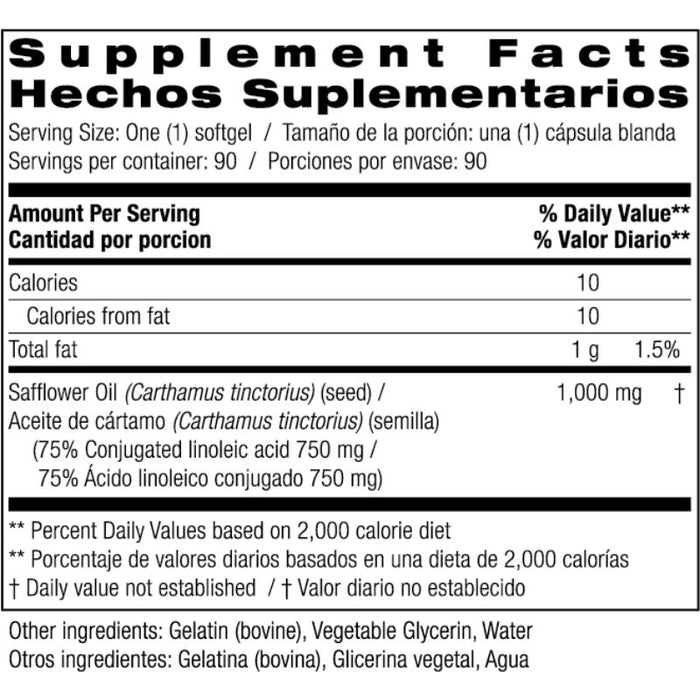 Bio Nutrition Safflower Oil 1000mg 90 Softgels