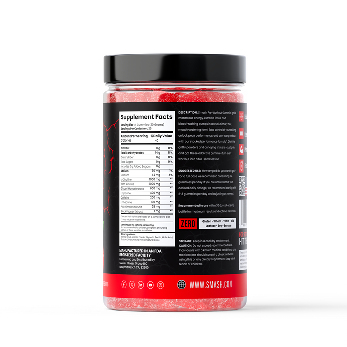 Smash Preworkout Gummies