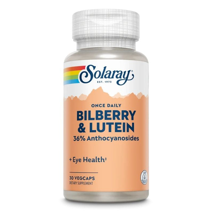 Solaray Once Daily Bilberry & Lutein 30 Veg Caps