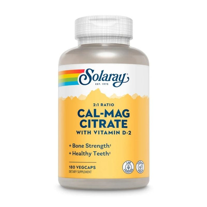 Solaray Calcium and Magnesium 2:1 Ratio 180 Caps