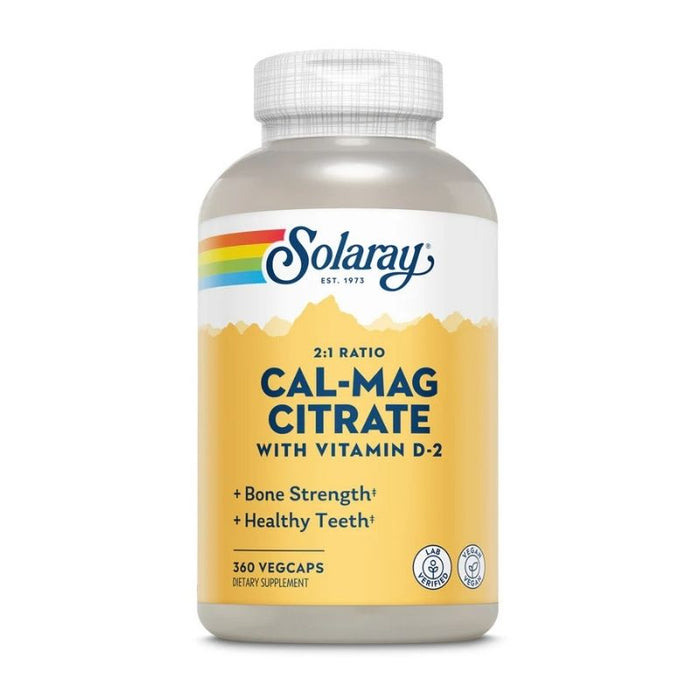 Solaray Cal-Mag Citrate & Vitamin D 360 Caps