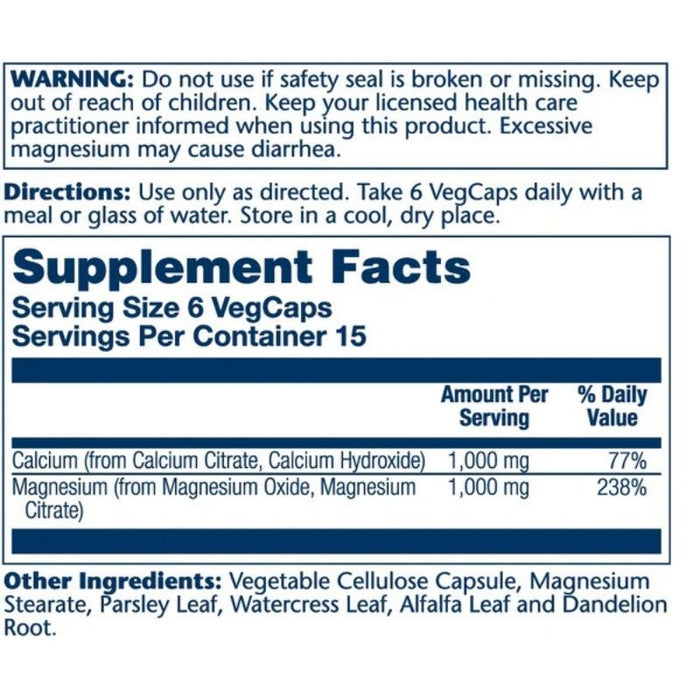 Solaray Cal-Mag Citrate 1:1 Ratio 180 Caps