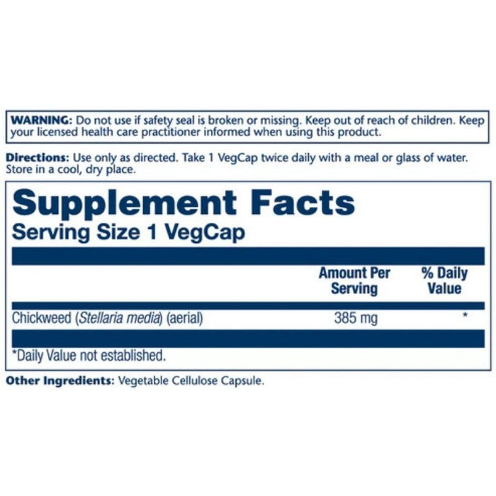 Solaray Chickweed 385mg 100 Caps