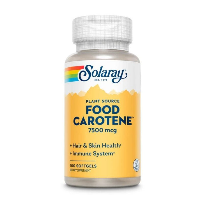 Solaray Food Carotene 25,000 IU 100 Softgels