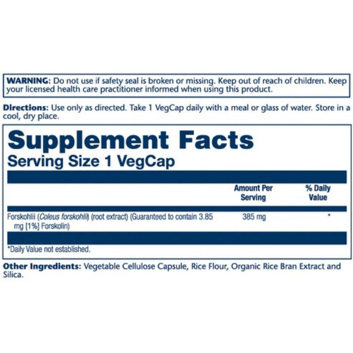 Solaray Forskohlii Root Extract 385mg 60 Caps