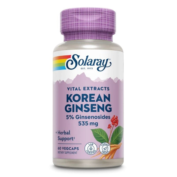 Solaray Korean Ginseng Root 535mg 60 Caps