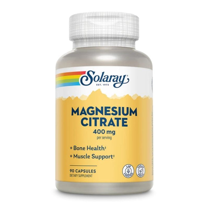 Solaray Magnesium Citrate 400mg 90 Caps