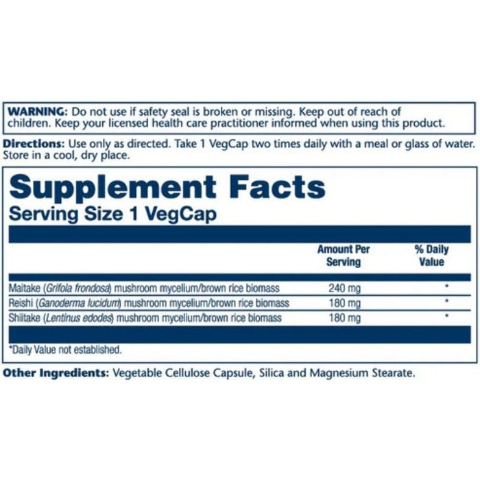 Solaray Fermented Mushroom Complete 500mg 60 Capsules