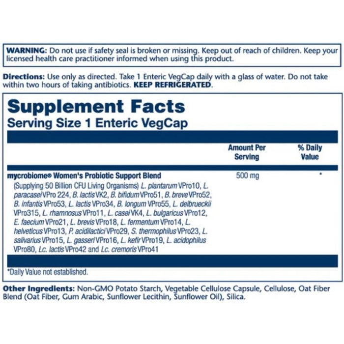 Solaray Mycrobiome Probiotic Women's Formula