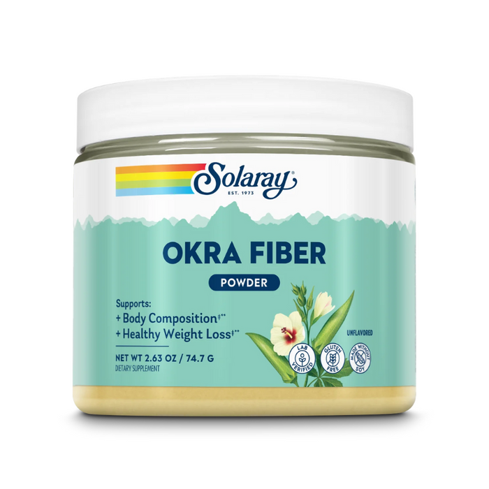 Solaray Okra Fiber Powder 30 Servings