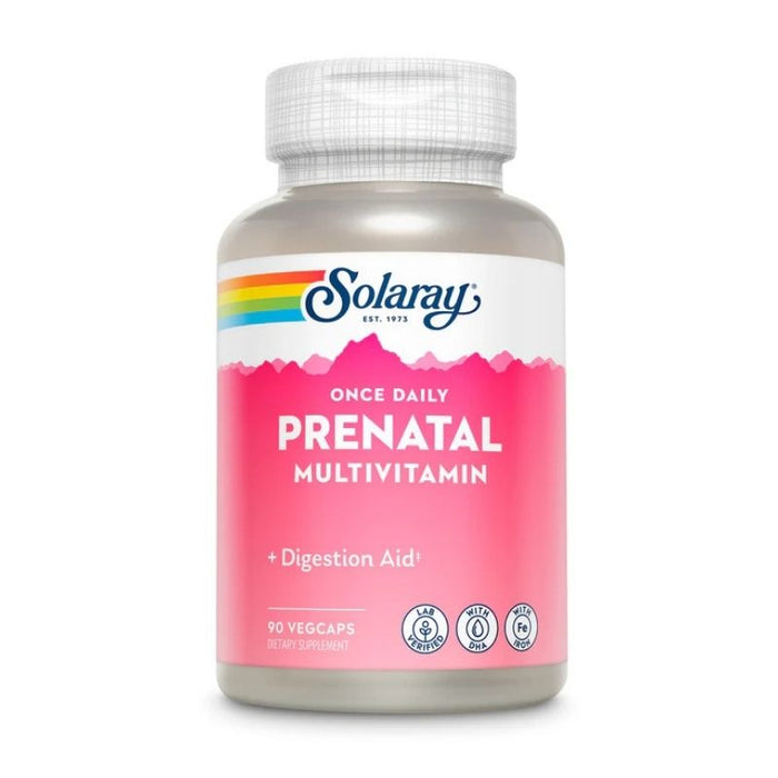 Solaray Once Daily Prenatal Multivitamin 90 Caps