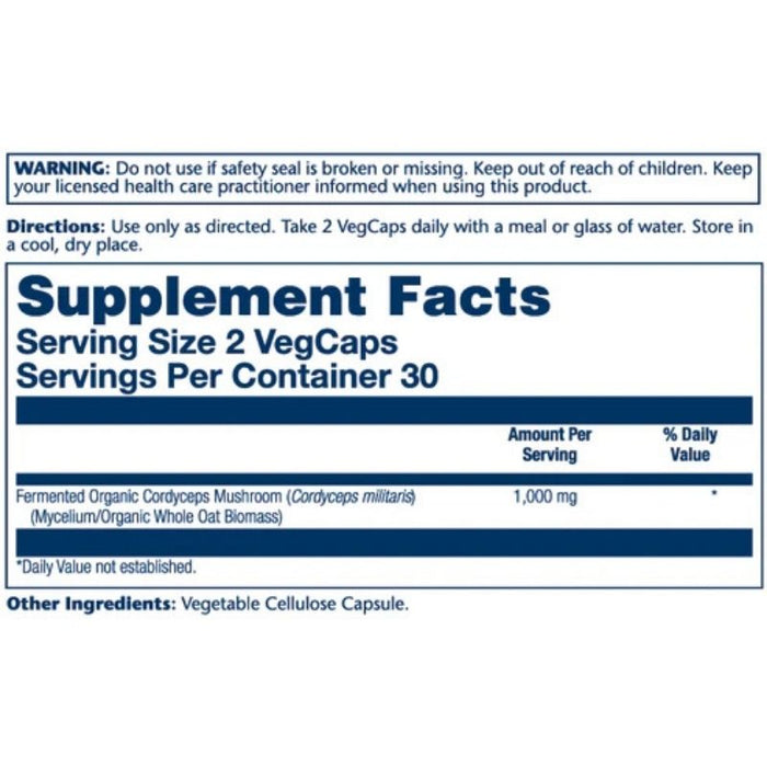 Solaray Fermented Cordyceps 60 Capsules