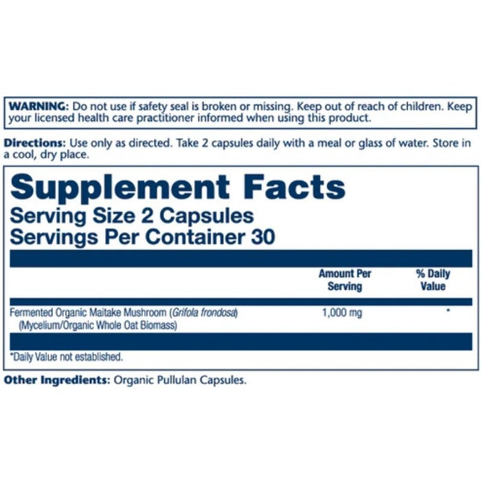 Solaray Maitake Mushroom 500mg 60 Caps