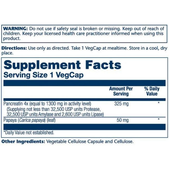 Solaray Pancreatin 1300mg 90 Caps