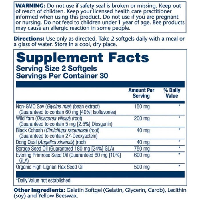 Solaray PhytoEstrogen plus EFA's 60 Softgels