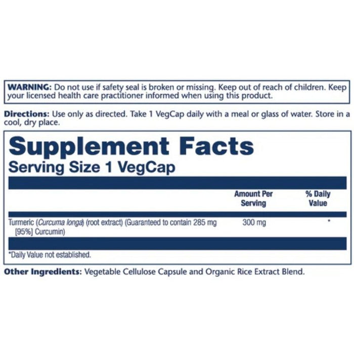 Solaray Turmeric Root Extract 300mg 60 Caps