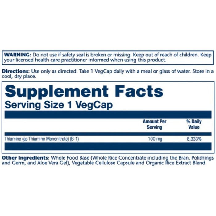 Solaray Vitamin B-1 100mg 100 caps