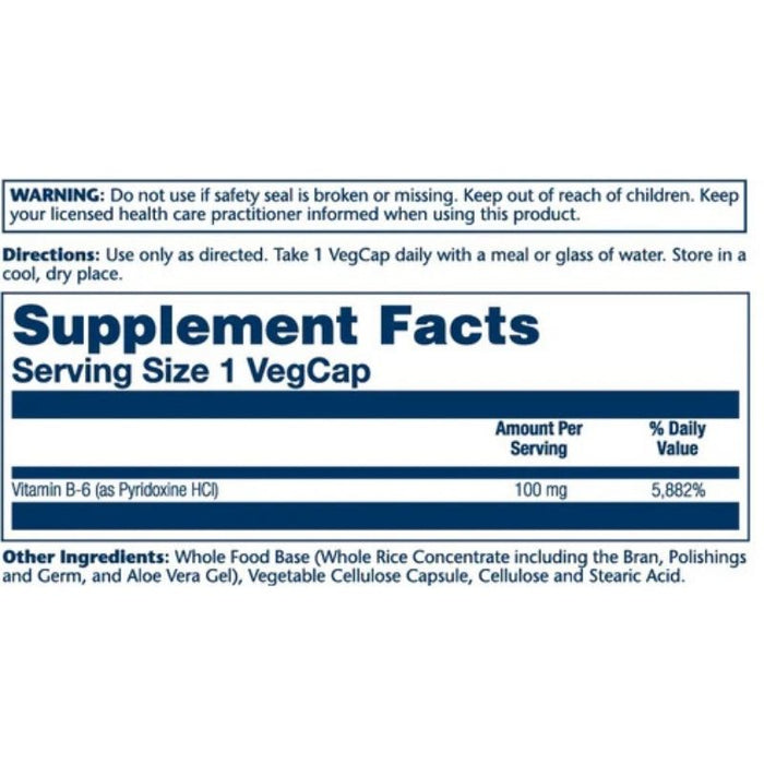 Solaray Vitamin B-6 Time Release 60 caps