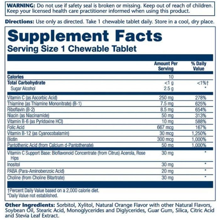 Solaray B-Complex Orange Chewable Wafers