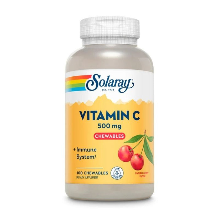 Solaray Vitamin C 500mg Cherry Chews