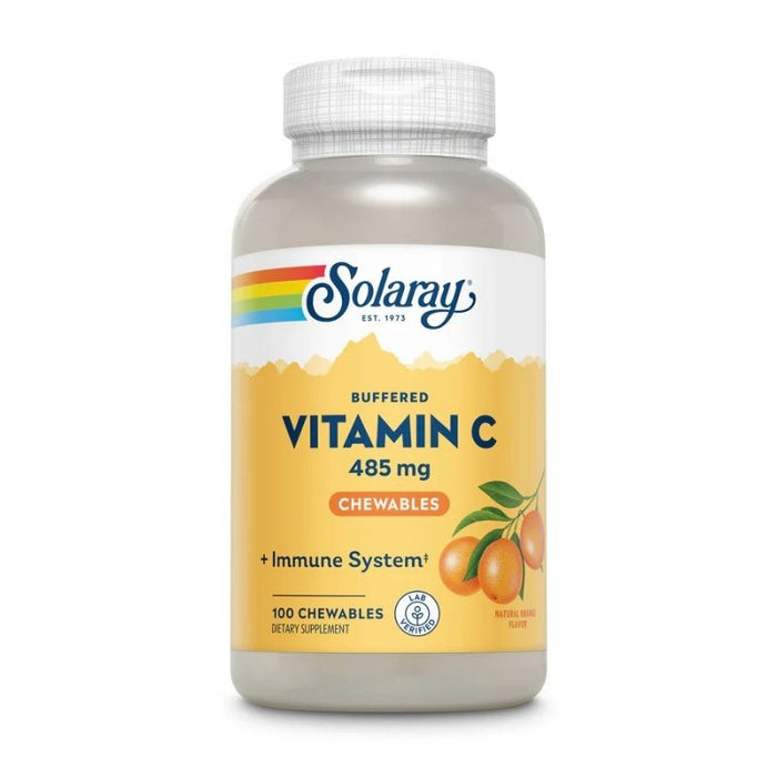 Solaray Vitamin C 500mg 100 Orange Chews