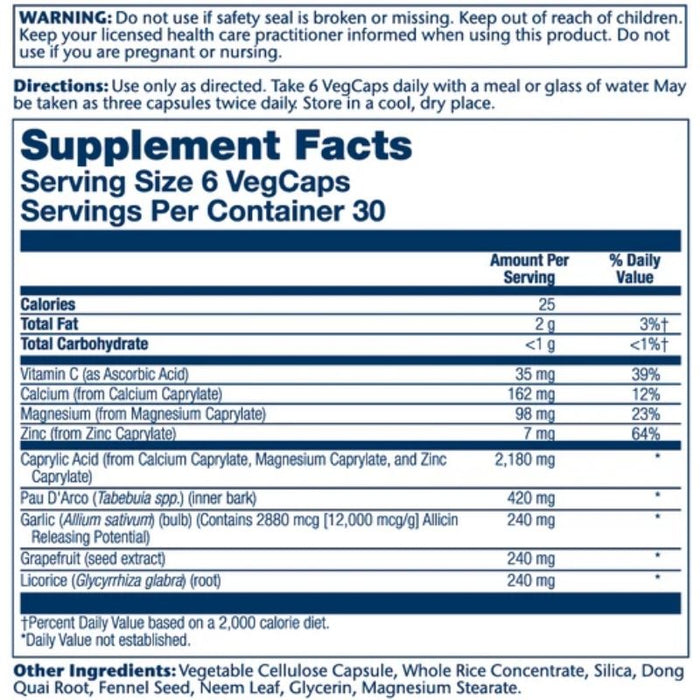 Solaray Yeast-Cleanse 180 Caps