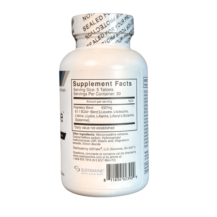 USP Labs BCAA Supreme 150 Tablets Supplement Facts