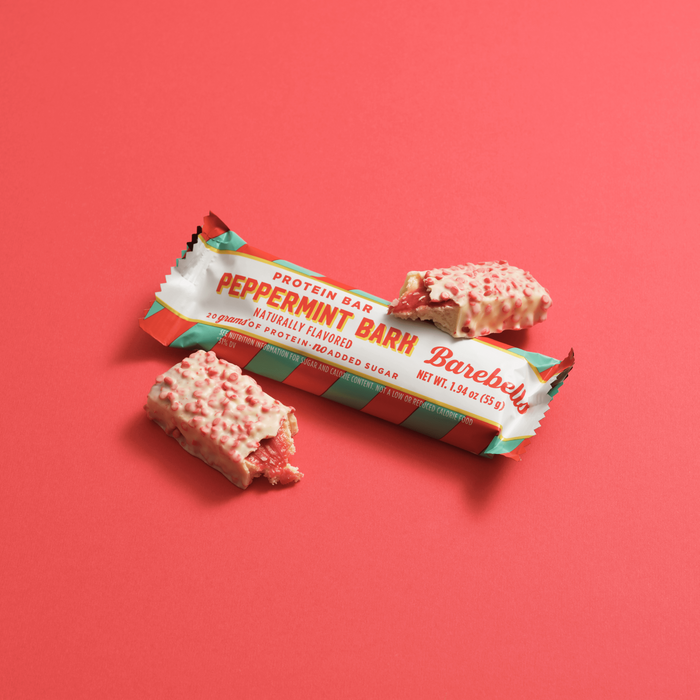 Barebells Peppermint Bark Limited Edition Holiday Bar Single Bar