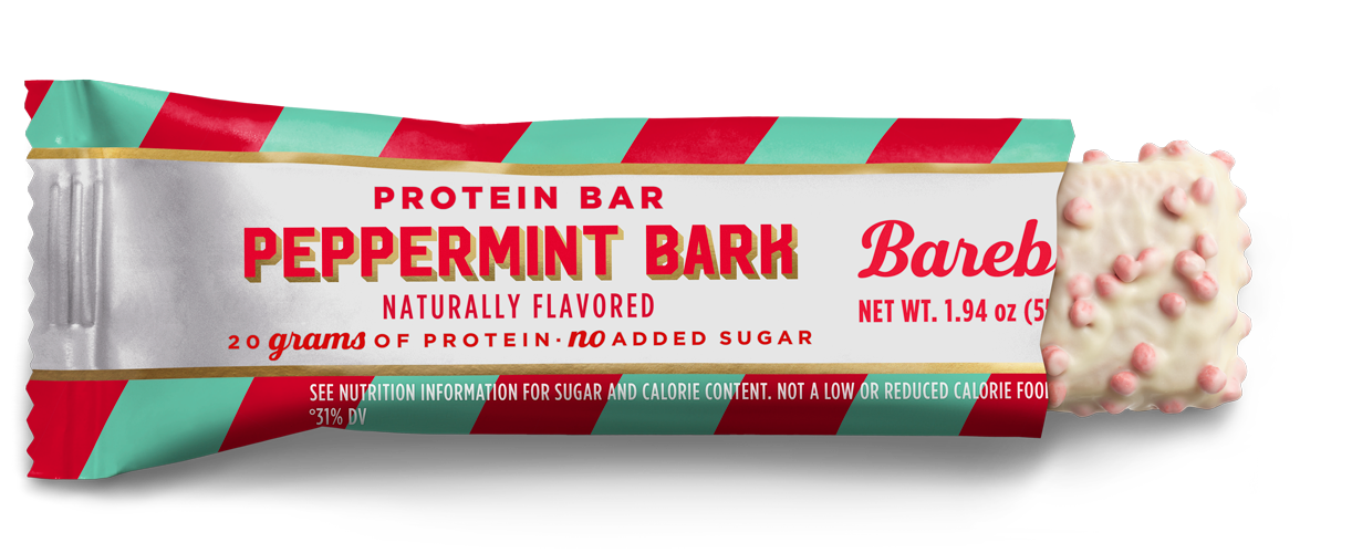 Barebells Peppermint Bark Limited Edition Holiday Bar Single Bar