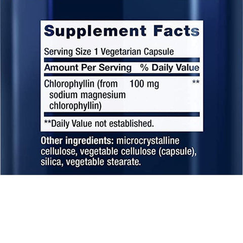 Life Extension Chlorophyllin 100mg 100 Capsules