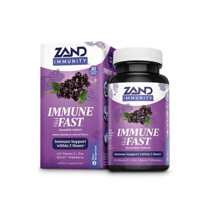 Zand Immune Fast Elderberry 30 Chewable Tablets