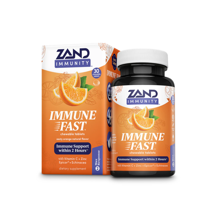 Zand Immune Fast Zesty Orange 30 Chewable Tablets