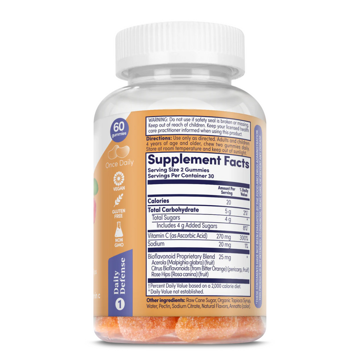 Zand Orange C Gummies 270mg 60 Gummies