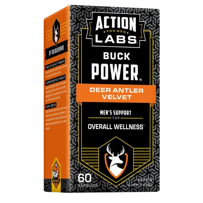 Action Labs Buck Power Deer Antler Velvet 60 Capsules