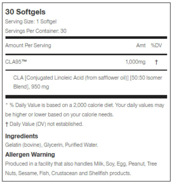 Allmax CLA 95 30 Softgels