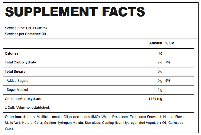 Allmax Creatine Gummies 90 Count