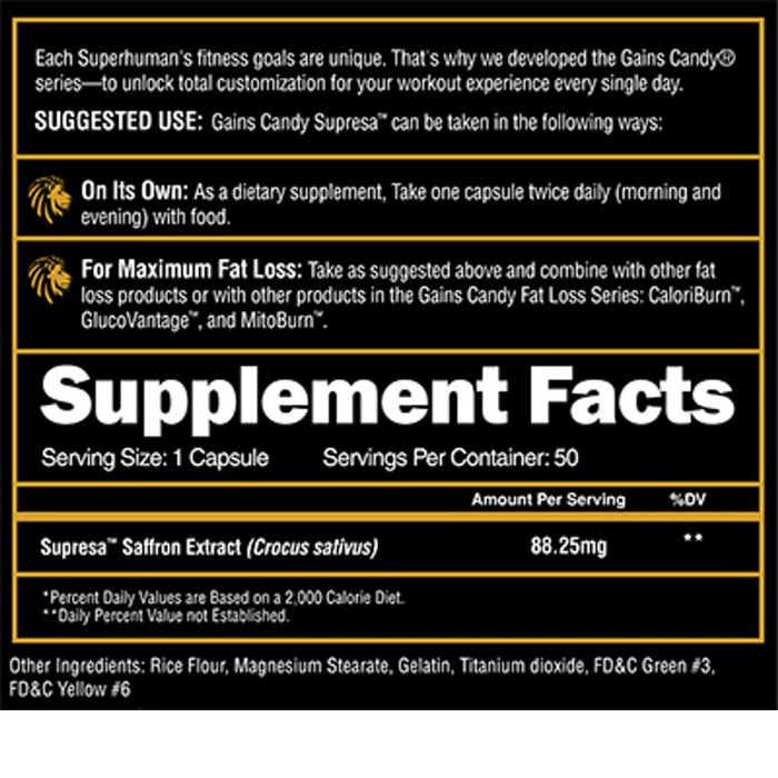 Alpha Gains Candy Fat Loss Supresa 50 Servings