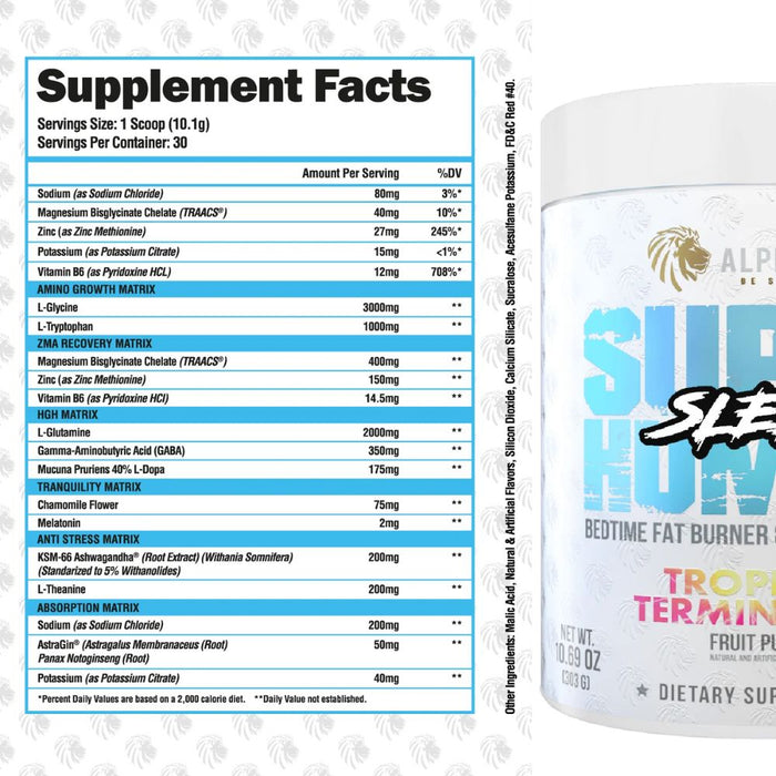 Alpha Lion Super Human Sleep 30 Servings