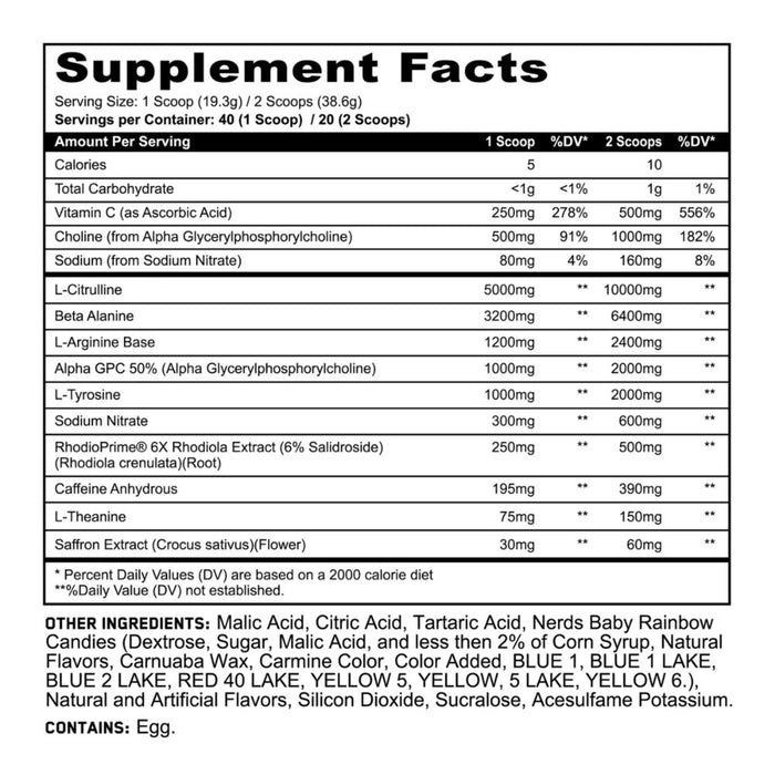 Panda Supps X HTLT Supps Alter Ego Preworkout