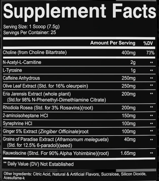 Condemned Labz Arsynist Burn Powder 25 Servings