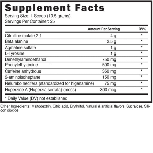 Blackstone Labs Dust-X Supplement Facts
