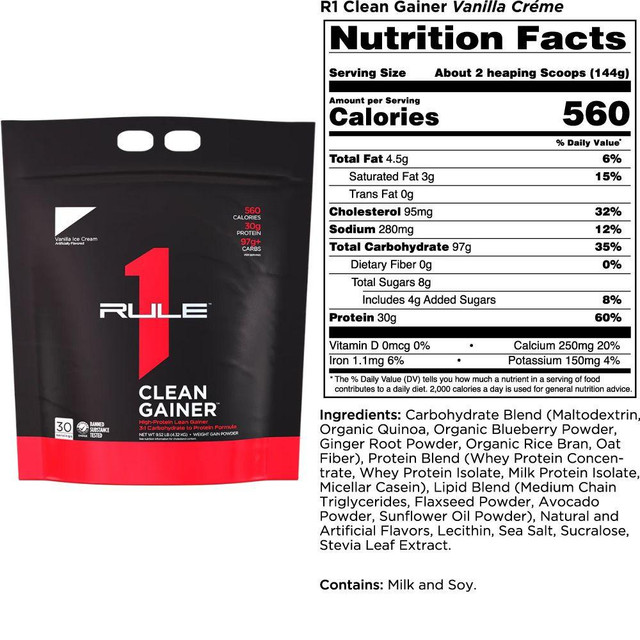 Rule 1 Clean Gainer 5lb