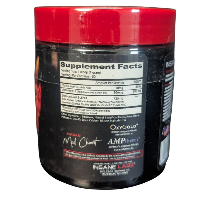 Insane Labz Demon Dust Dry Scoop Pre-Workout