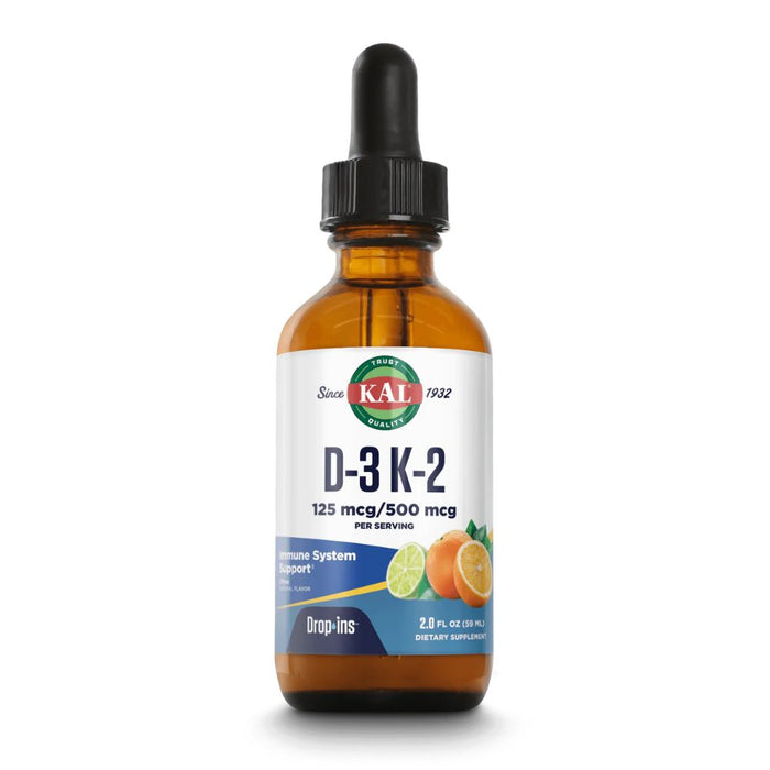 KAL D-3 K-2  Citrus Flavored Drops 2fl oz.