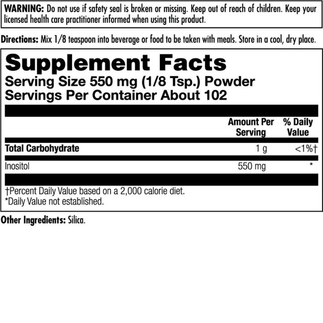 Kal Inositol Powder 500mg 2oz