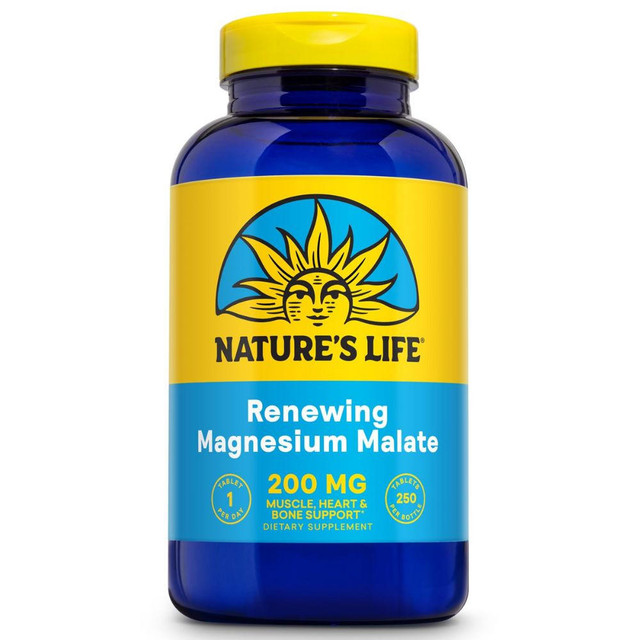 Nature's Life Magnesium Malate 200mg 250 Tablets