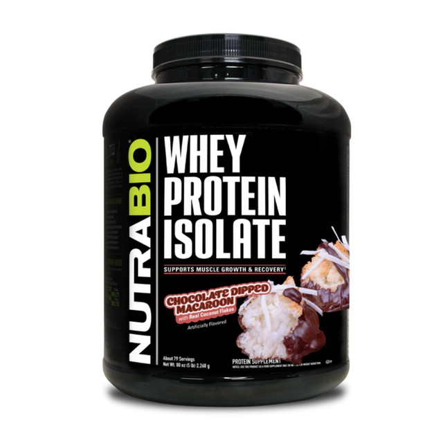 NutraBio 100% Whey Protein Isolate 75 Servings