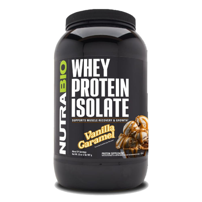 NutraBio 100% Whey Protein Isolate 2lb